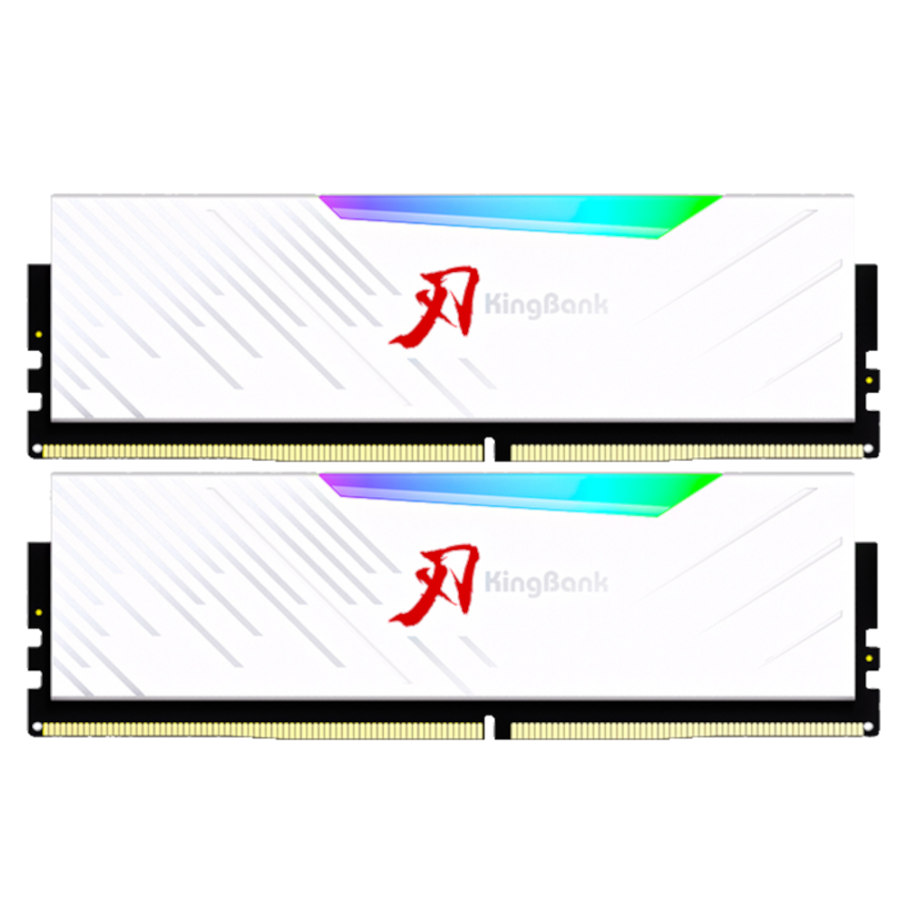 Upgrade to 32GB KingBank KRRW Soarblade RGB DDR5 6000Mhz CL30 (White) (16x2) (For 16GB Base)