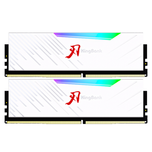 Upgrade to 32GB KingBank KRRW Soarblade RGB DDR5 6000Mhz CL28 (White) (16x2) (For 16GB ADATA 6000MHz Base)