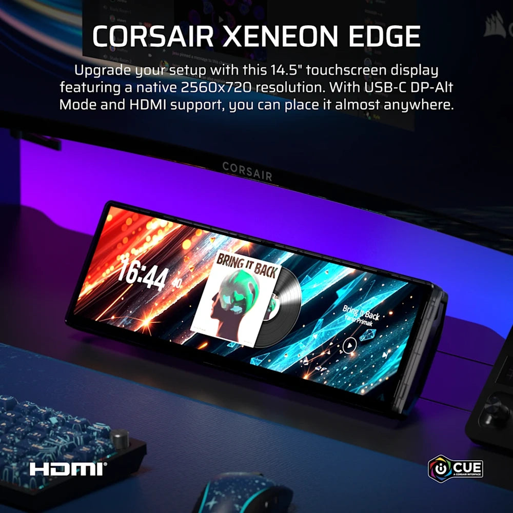 Corsair Xeneon Edge 14.5" LCD Touchscreen - Smoke