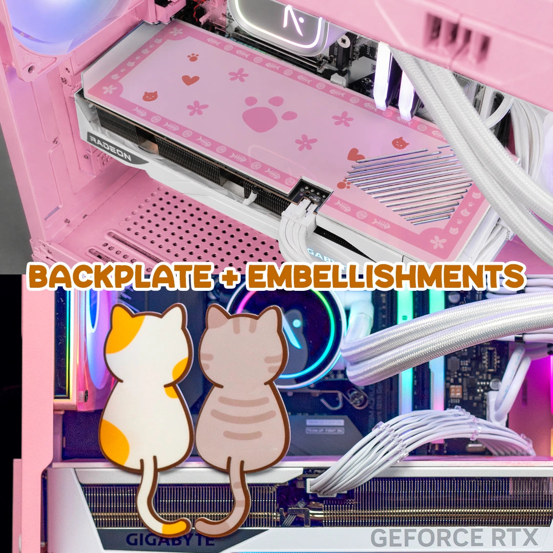 MEOW MEOW Backplate - Pink + MEOW Embellishments