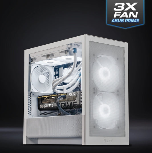 NZXT H3 - White : L7 X3D Gaming / Ryzen 7 9800X3D + GeForce RTX 5070 Ti