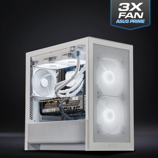 NZXT H3 - White : L7 X3D Gaming / Ryzen 7 9800X3D + GeForce RTX 5070 Ti