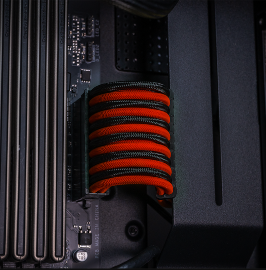 Cable Sleeve Kit - Black/Red