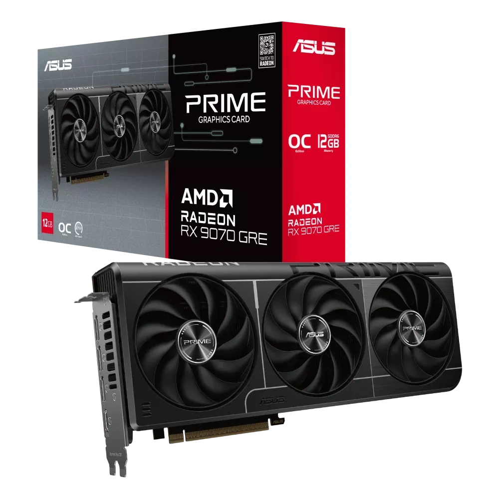 Upgrade to ASUS Radeon RX 9070 GRE Prime EVO OC - 12GB
