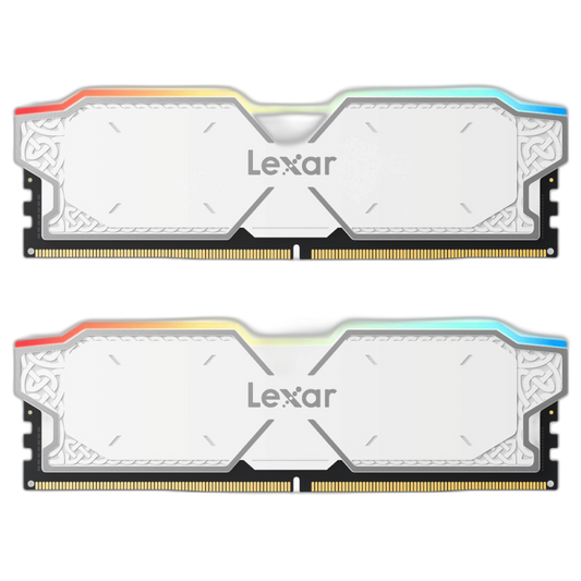 Upgrade to 32GB Lexar Thor V2 RGB DDR5 6000MHz CL38 (White) (16x2) (For Base Stealth Black 32GB)