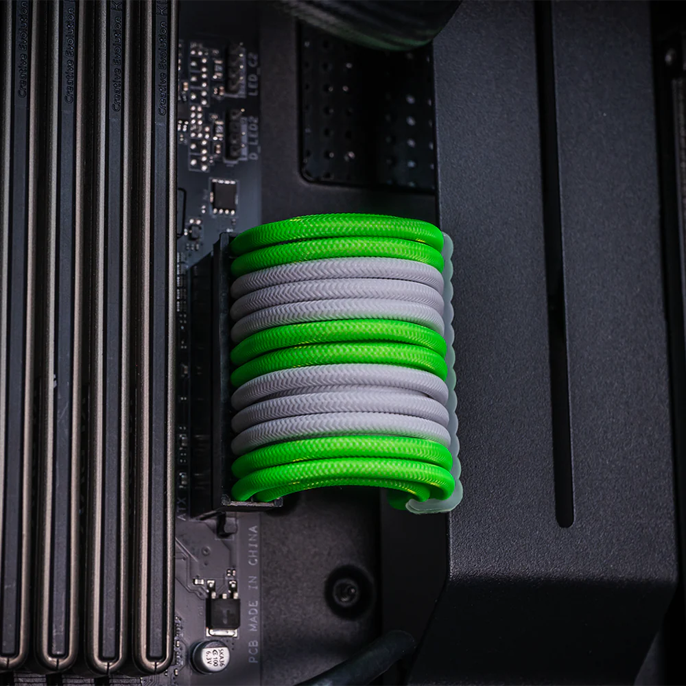 Cable Sleeve Kit - White/Green *SG60 Promo* (U.P. : $45) (D)
