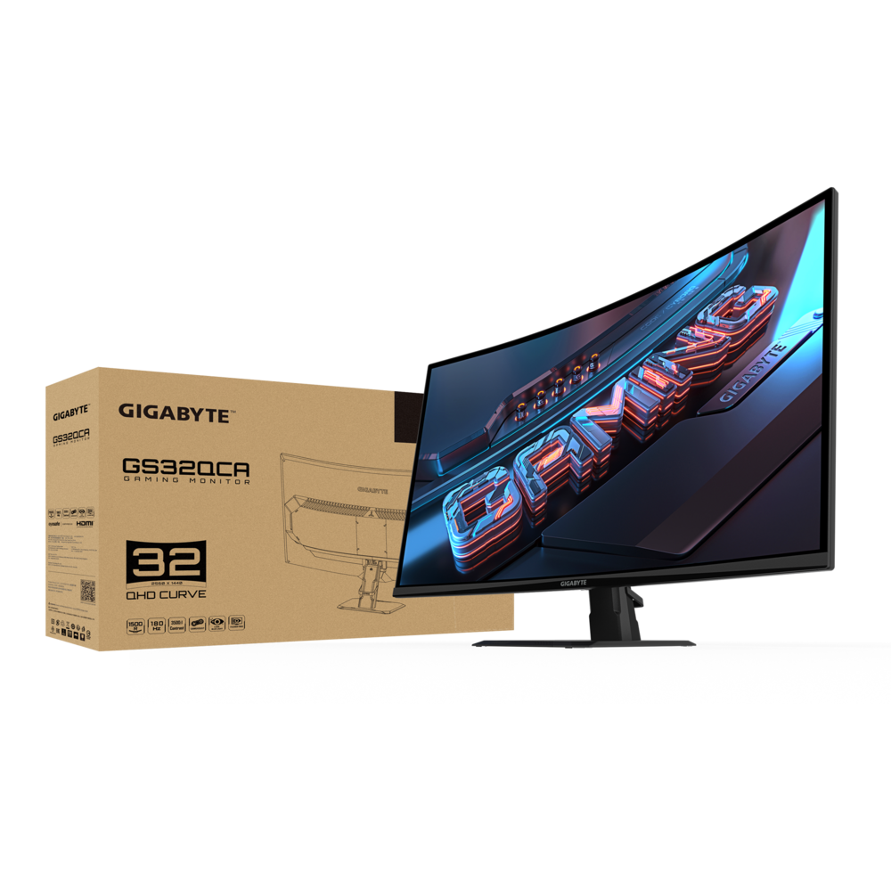 Gigabyte GS32QCA Curved 31.5" QHD 180Hz OC VA Panel