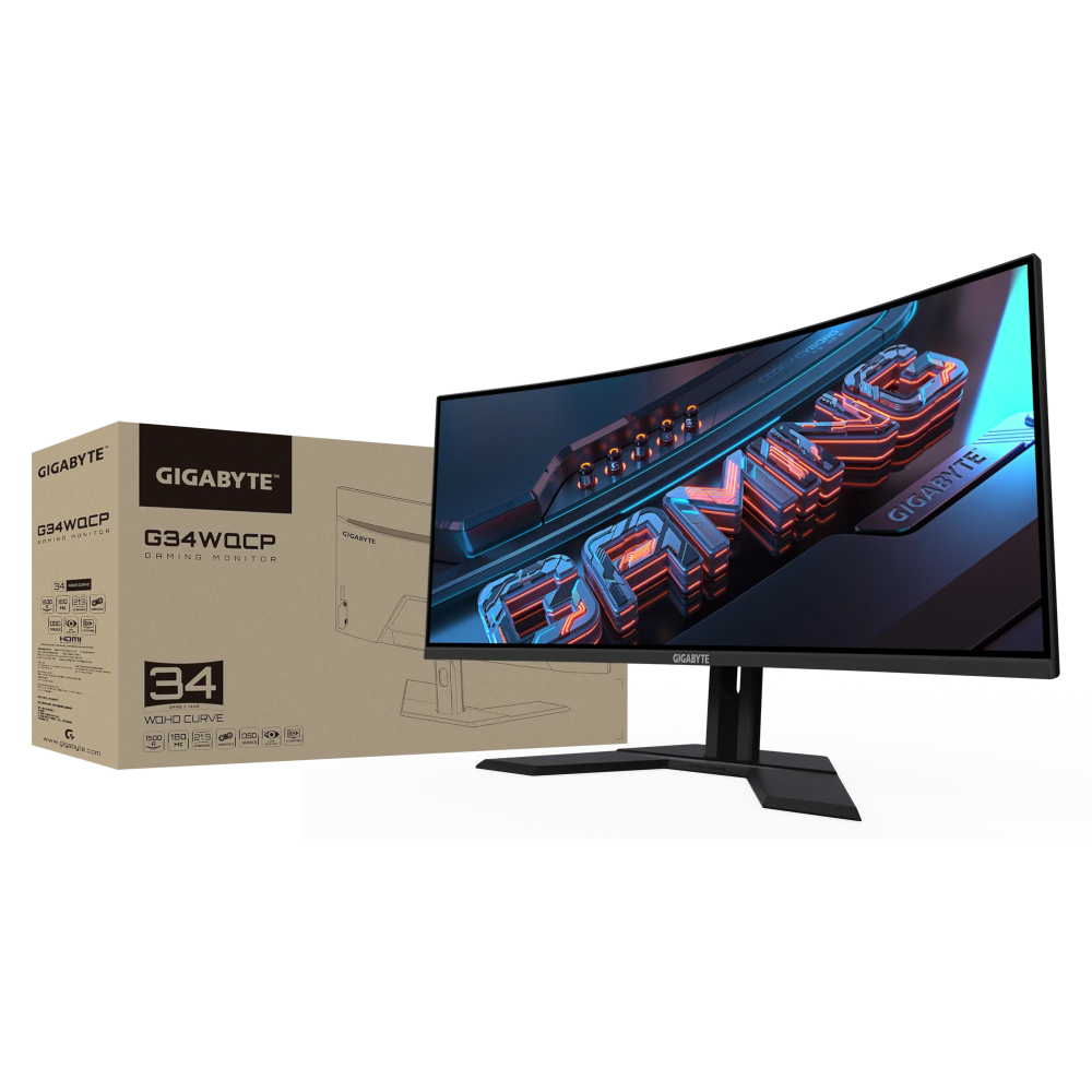 Gigabyte G34WQCP Curved 34" UWQHD 180Hz VA Panel