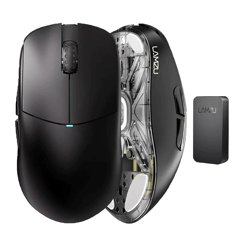 LAMZU Atlantis Mini 4K Charcoal Black Wireless Mouse