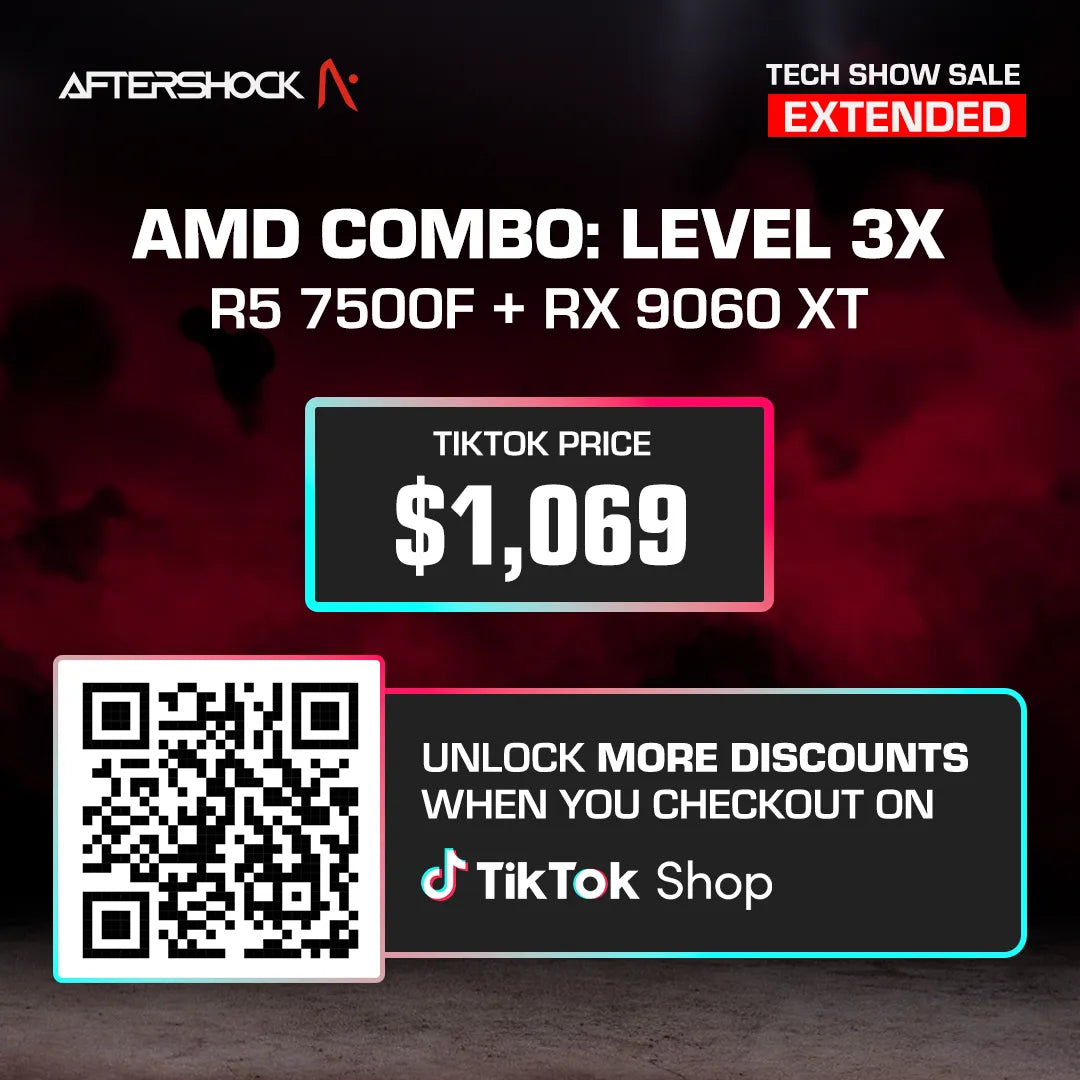 AMD Combo : Level 3X / Ryzen 5 7500F + RX 9060 XT