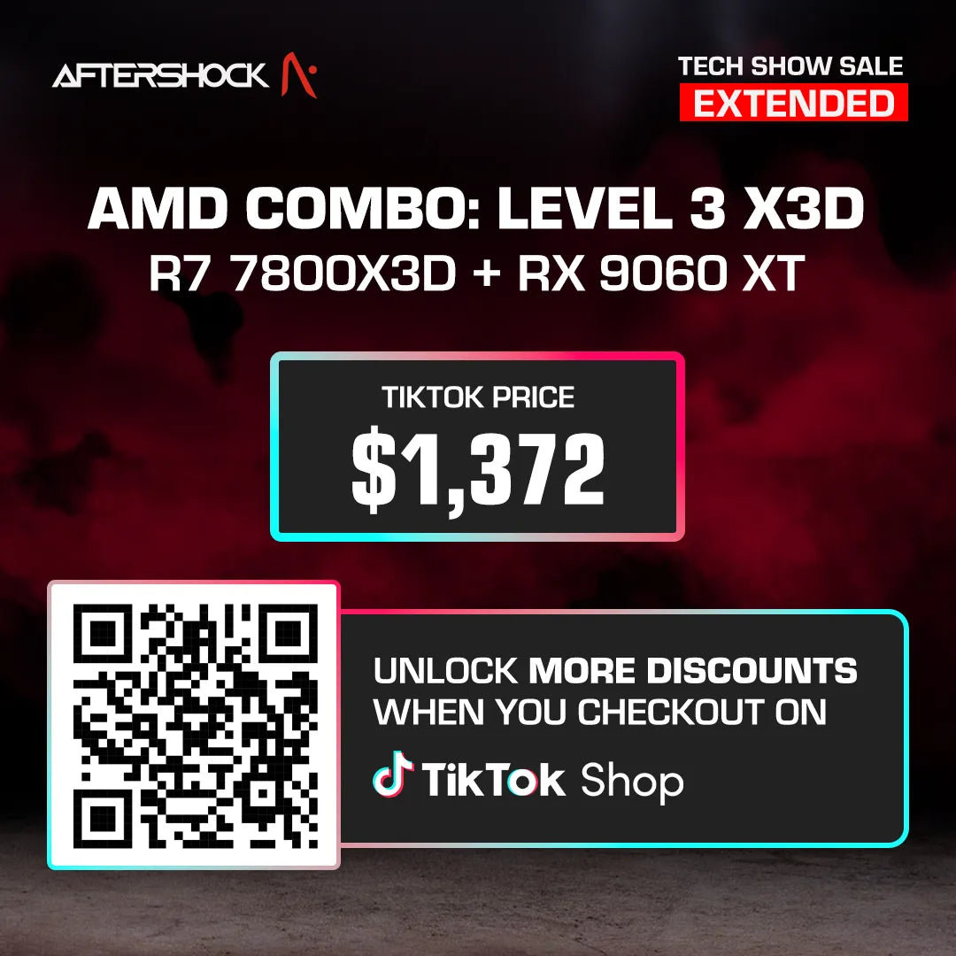 AMD Combo : Level 3 X3D / Ryzen 7 7800X3D + RX 9060 XT