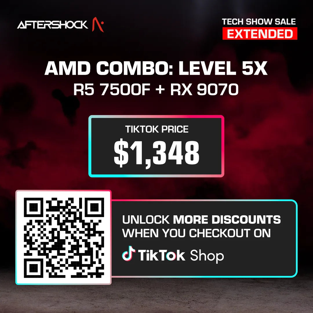 AMD Combo : Level 5X / Ryzen 5 7500F + RX 9070