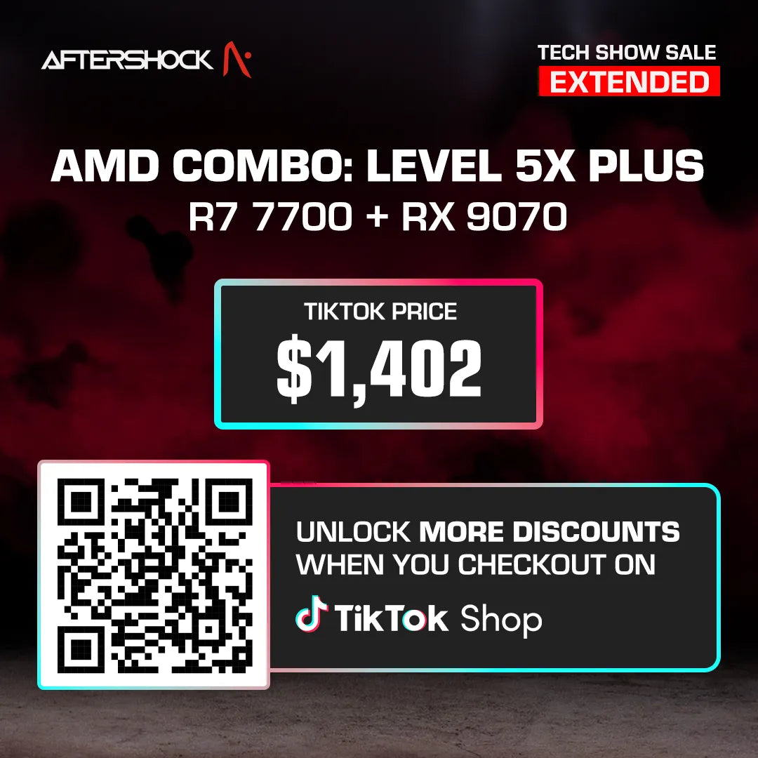 AMD Combo : Level 5X Plus / Ryzen 7 7700 + RX 9070