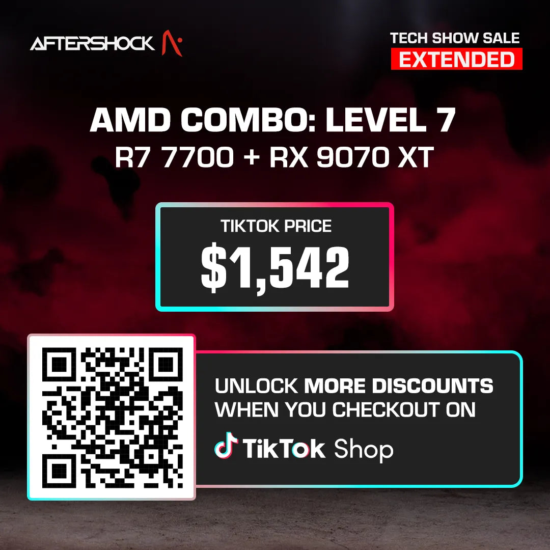 AMD Combo : Level 7 / Ryzen 7 7700 + Radeon RX 9070 XT