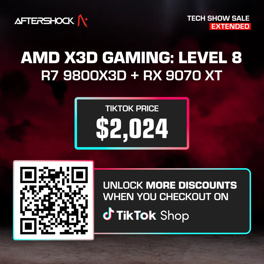 AMD X3D Gaming : Level 8 / Ryzen 7 9800X3D + Radeon RX 9070 XT