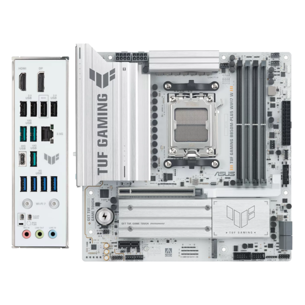 Upgrade to ASUS TUF Gaming B850M-Plus WIFI7 White (For Base Gigabyte B850M)