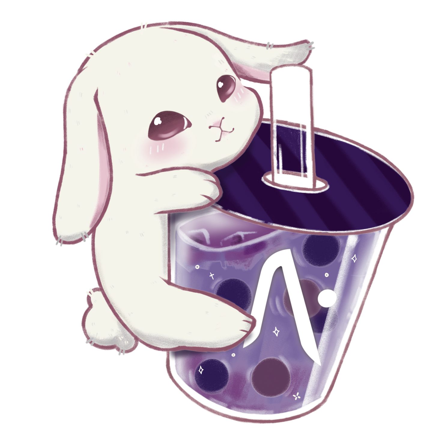 AFTERSHOCK Bunny Bubble Tea Keychain