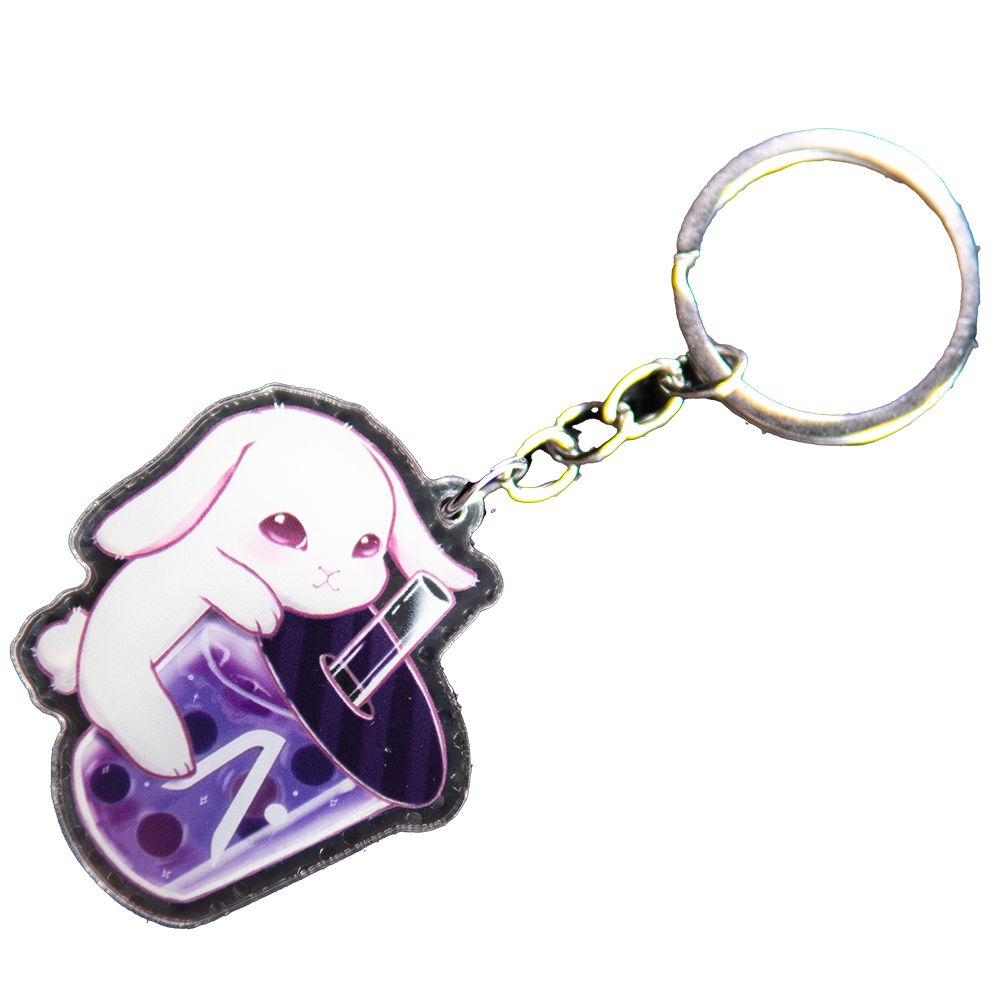 AFTERSHOCK Bunny Bubble Tea Keychain