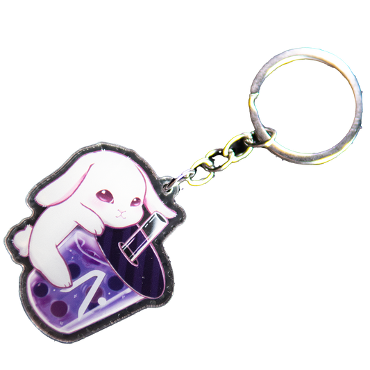 AFTERSHOCK Bunny Bubble Tea Keychain