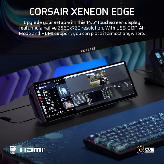 Corsair Xeneon Edge 14.5" LCD Touchscreen - Black