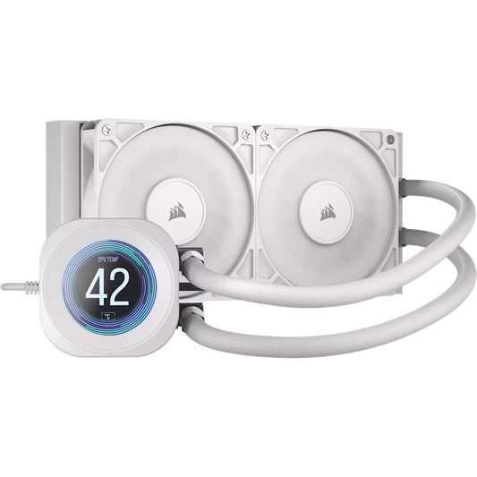 Upgrade to Corsair Nautilus LCD 240mm with RS Fans (White) (Thermalright Assassin X 120 R Digital ARGB - AFTERSHOCK Edition Base)