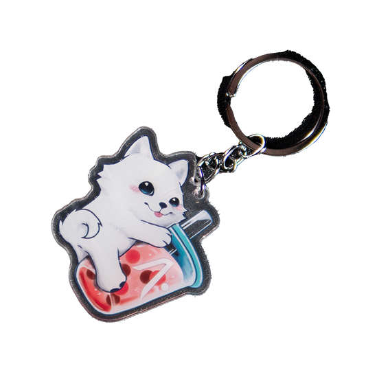 AFTERSHOCK Puppy Bubble Tea Keychain