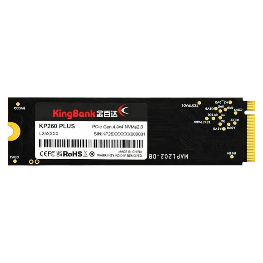 Upgrade to 1TB Kingbank KP260 Plus Gen4 SSD (R: 7000 | W: 6500) (For 1TB Patriot Base)