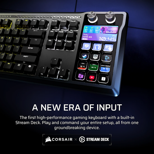 Corsair Galleon 100 SD - Stream Deck Integrated Keyboard - MLX Pulse Black