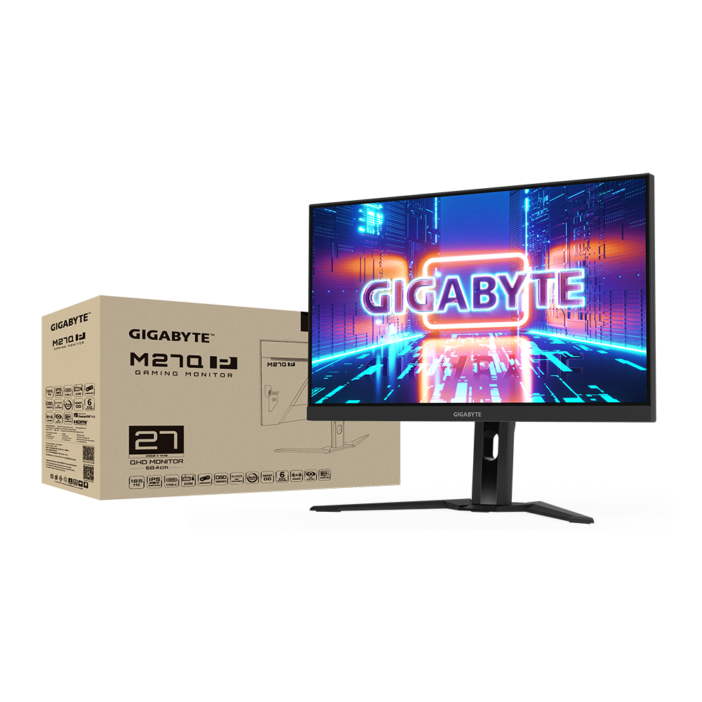 Gigabyte M27Q P Gaming Monitor 27" QHD (1440p) 170Hz SS IPS Panel