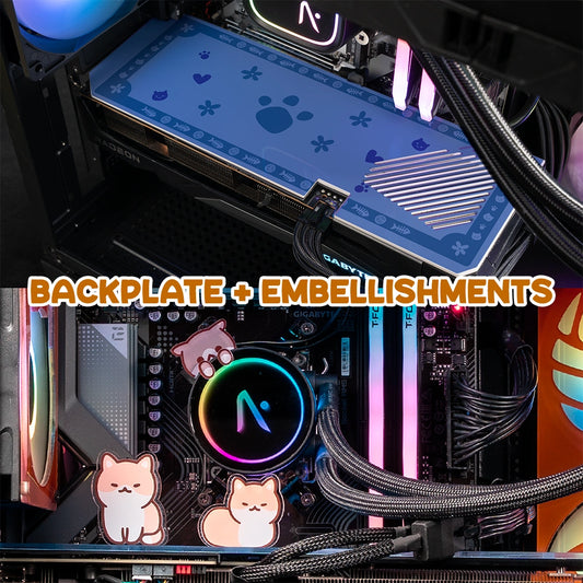 MEOW MEOW Backplate - Black + MEOW Embellishments