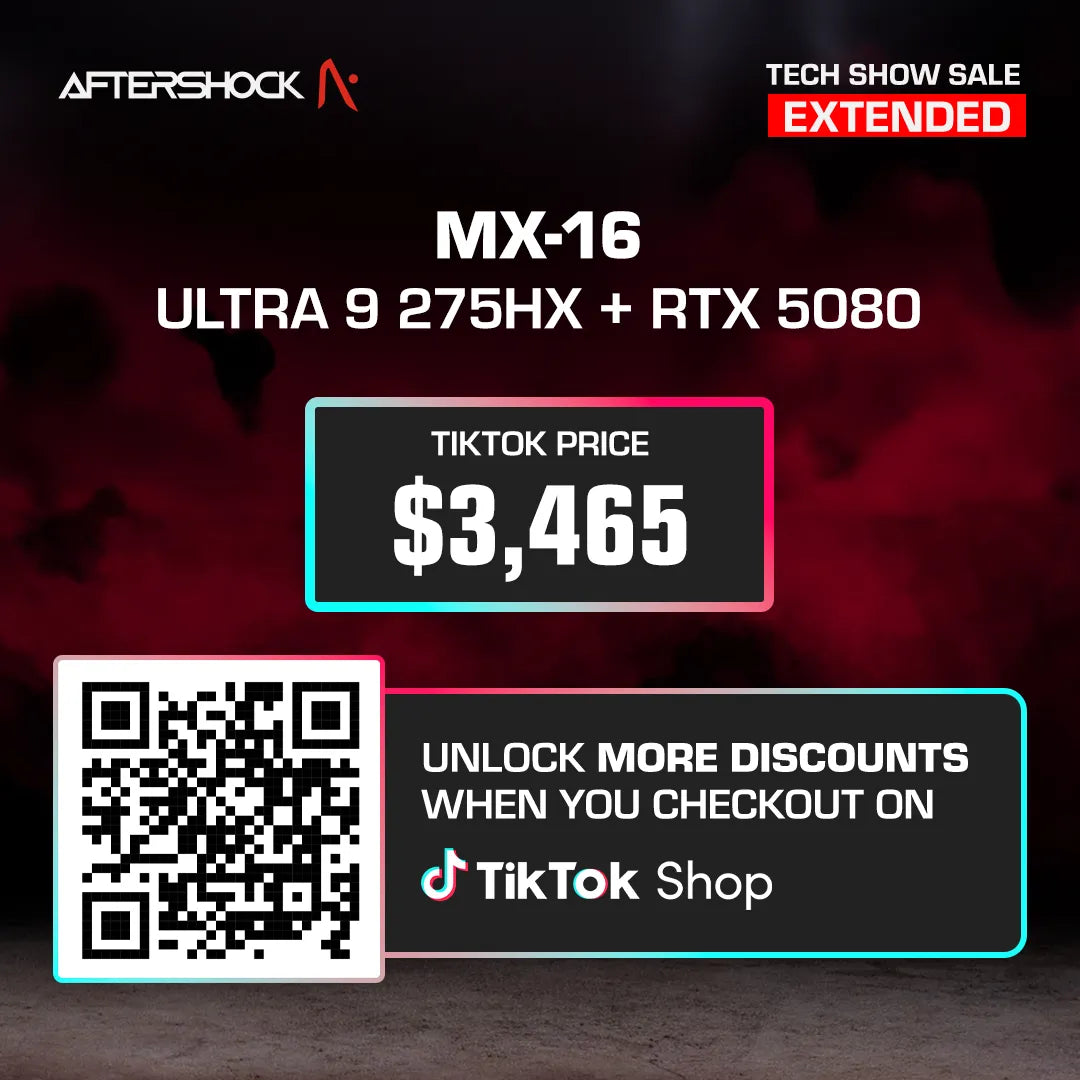 AFTERSHOCK MX-16 / Ultra 9 275HX + GeForce RTX 5080