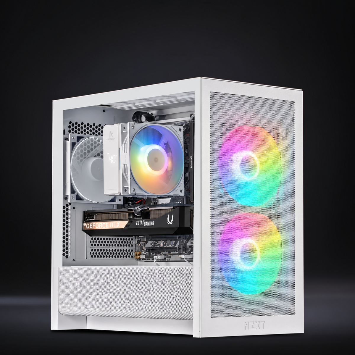 NZXT H3 - White : L3 AMD / Ryzen 5 7500F + GeForce RTX 5060 Ti