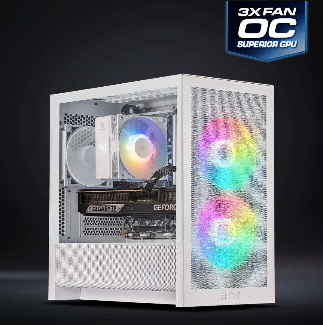 NZXT H3 - White : L5 X3D / Ryzen 7 7800X3D + GeForce RTX 5070