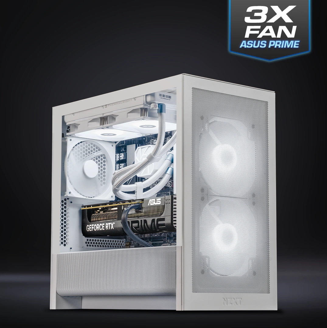 NZXT H3 - White : L7 X3D Gaming / Ryzen 7 9800X3D + GeForce RTX 5070 Ti