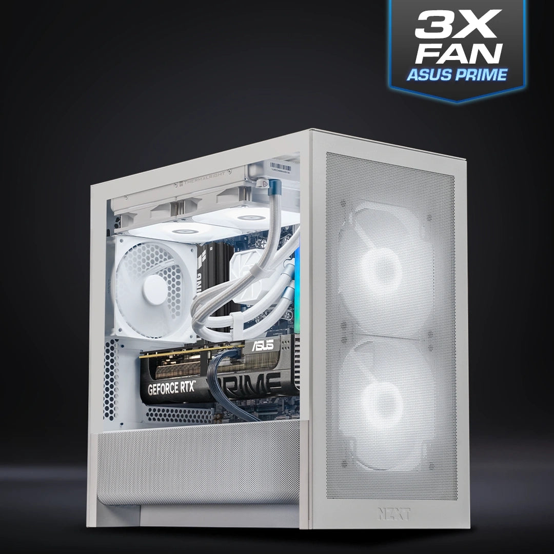 NZXT H3 - White : L7 X3D Gaming / Ryzen 7 9800X3D + GeForce RTX 5070 Ti