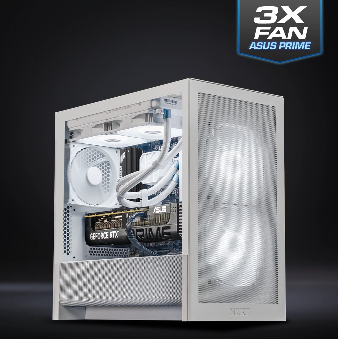 NZXT H3 - White : L7 X3D Gaming / Ryzen 7 9800X3D + GeForce RTX 5070 Ti
