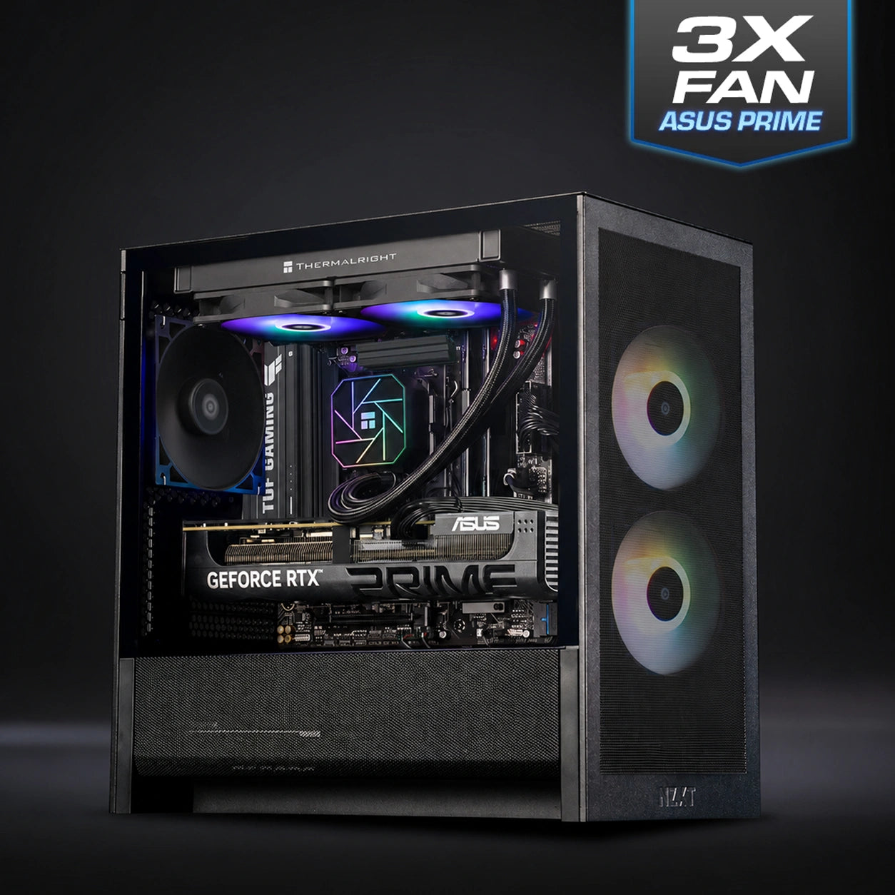 NZXT H3 - Black : L7 X3D Gaming / Ryzen 7 9800X3D + GeForce RTX 5070 Ti
