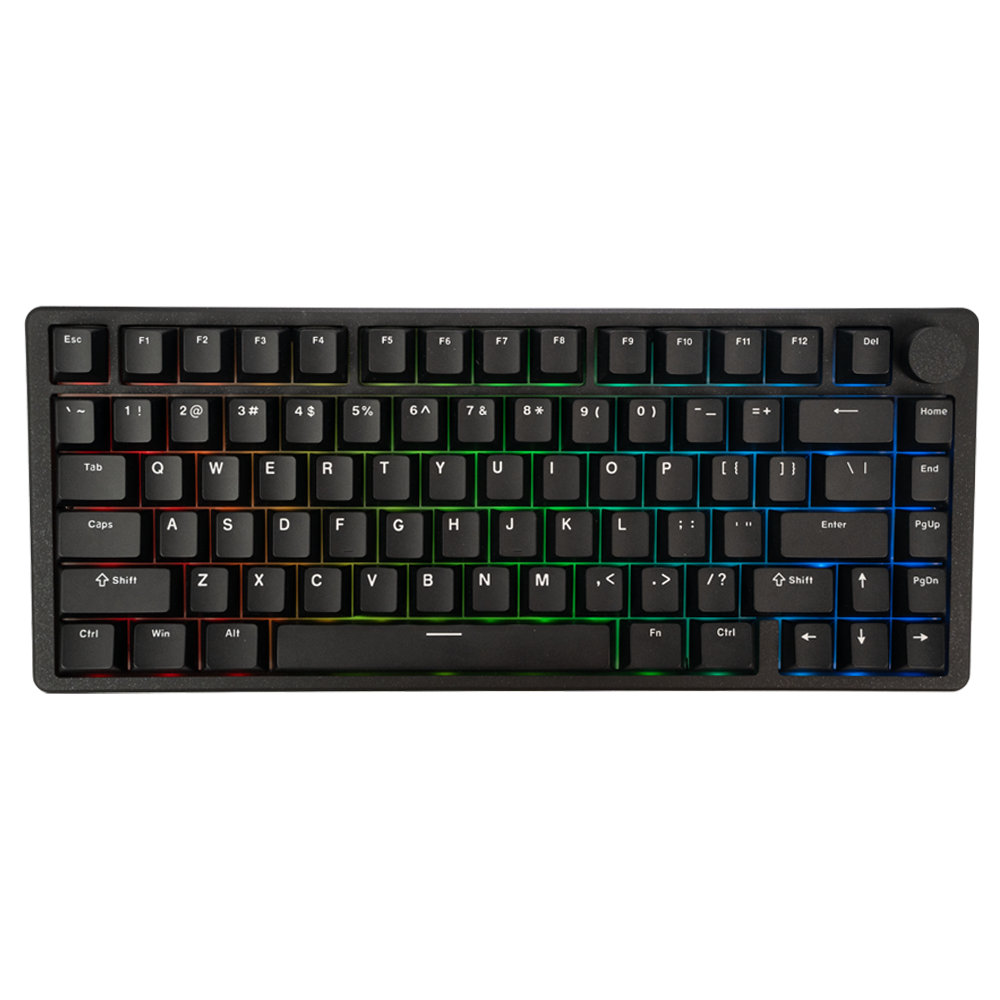 AFTERSHOCK ODEN75 Aluminium Wireless Mechanical Keyboard - 75 Keys (Linear Switch) (Black)