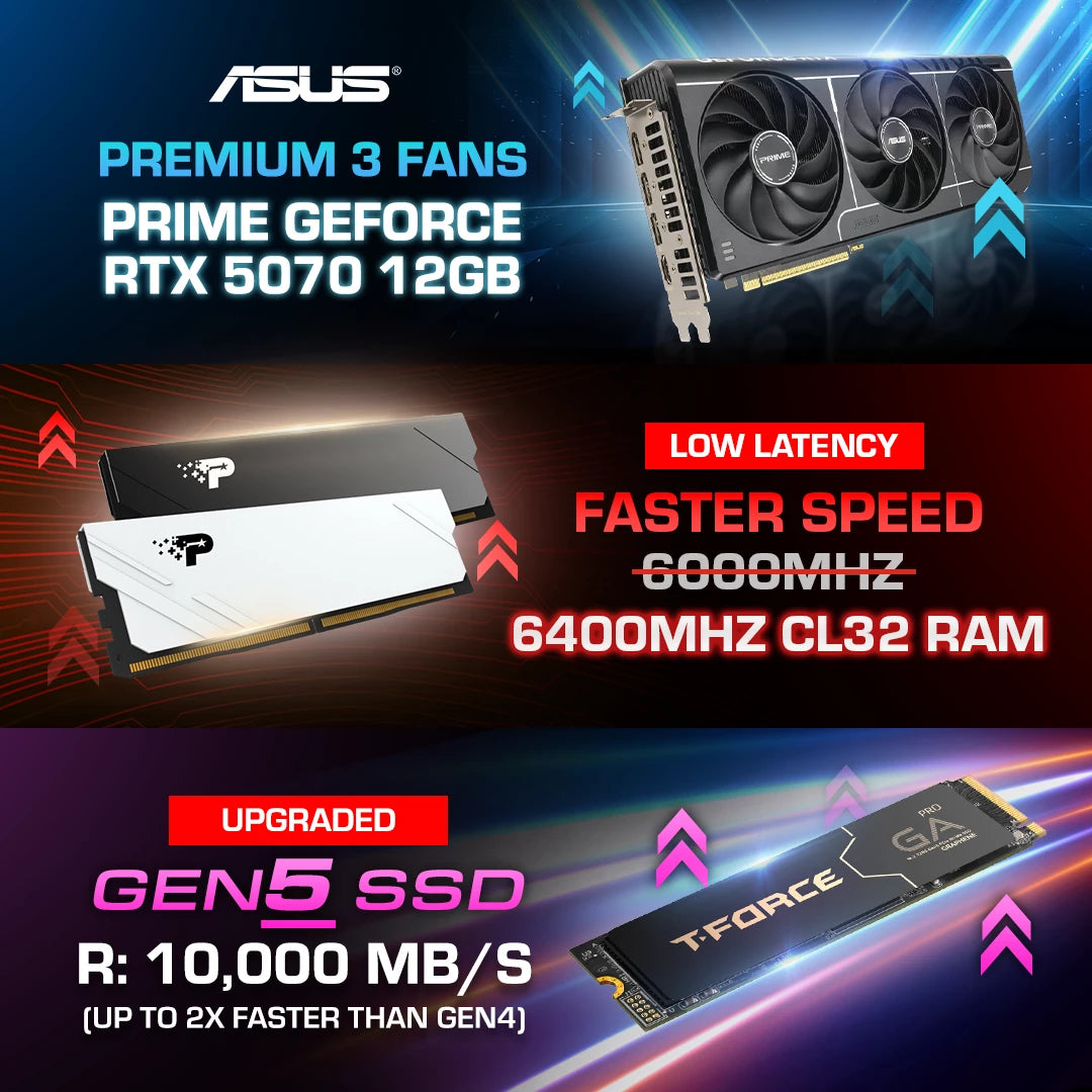 Level 5 X3D AMD / Ryzen 7 7800X3D + GeForce RTX 5070