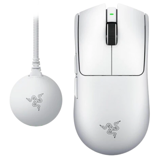 RAZER Deathadder V4 Pro Wireless Gaming Mouse - White