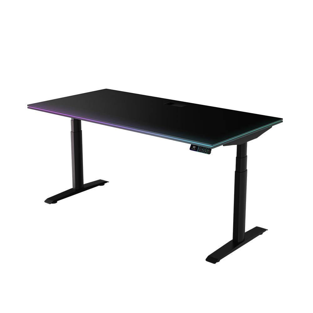 Omnidesk Ascent with Black Radiance RGB Table top (L)