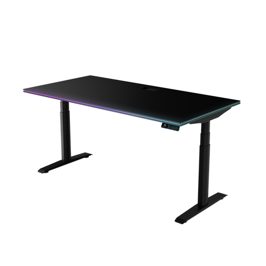 Omnidesk Ascent with Black Radiance RGB Table top (L)