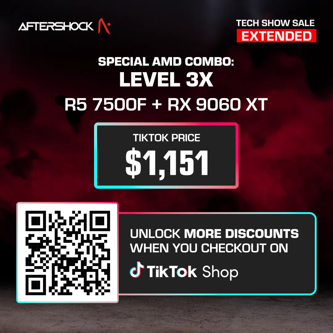 Special AMD Combo : Level 3X / Ryzen 5 7500F + RX 9060 XT