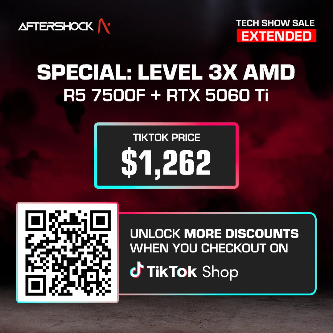 Special : Level 3X AMD / Ryzen 5 7500F + GeForce RTX 5060 Ti
