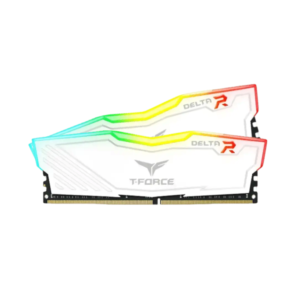 Upgrade to 32GB Teams T-Force Delta RGB DDR5 6000MHz (White) (16x2) (For Base 16GB 5600MHz)