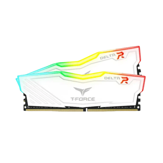 Upgrade to 32GB Teams T-Force Delta RGB DDR5 6000MHz (White) (16x2) (For Base 16GB 5600MHz)