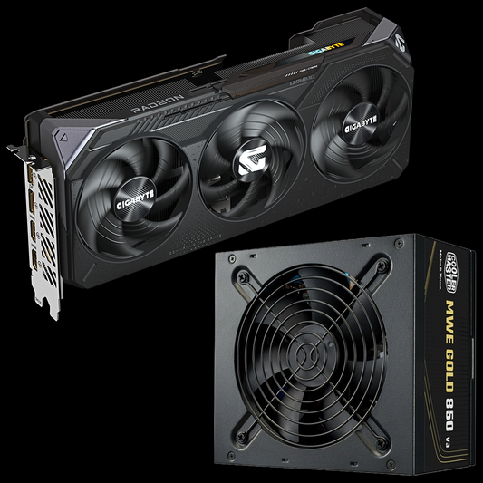 Upgrade to Gigabyte Radeon RX 9070 XT Gaming OC - 16GB + 850W Cooler Master MWE V3 80+ Gold (ATX3.1; PCIe5.1)