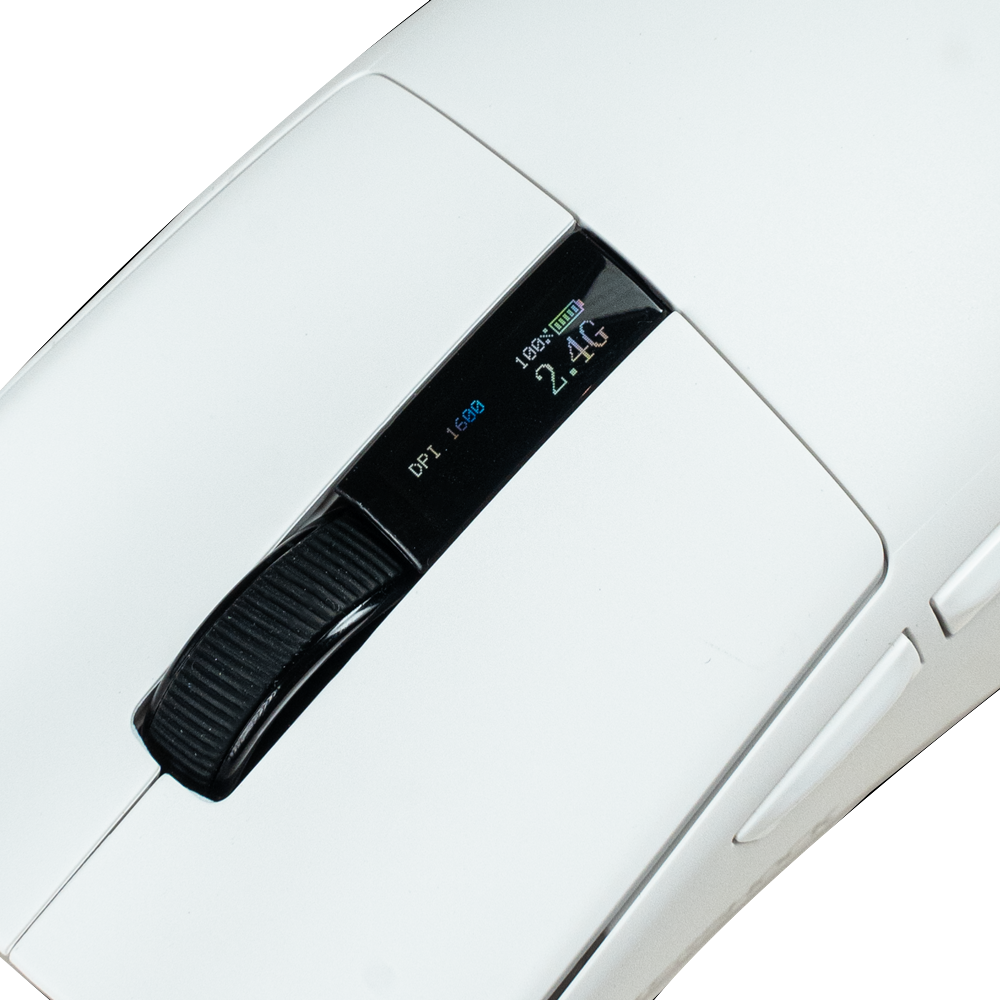 AFTERSHOCK M1 Pro Wireless Mouse With RGB Charging Dock (White)