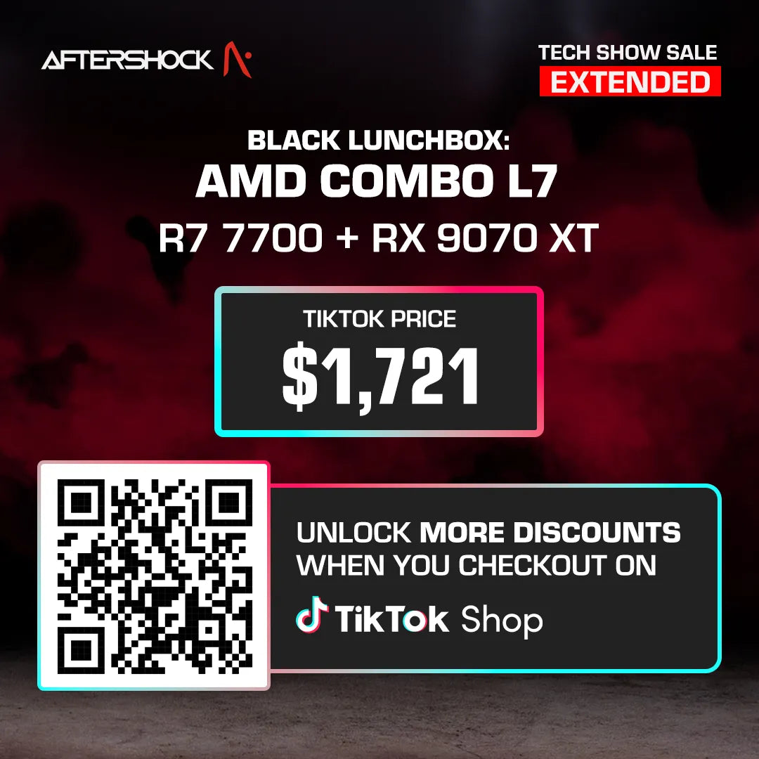 Black Lunchbox : AMD Combo L7 / Ryzen 7 7700 + Radeon RX 9070 XT