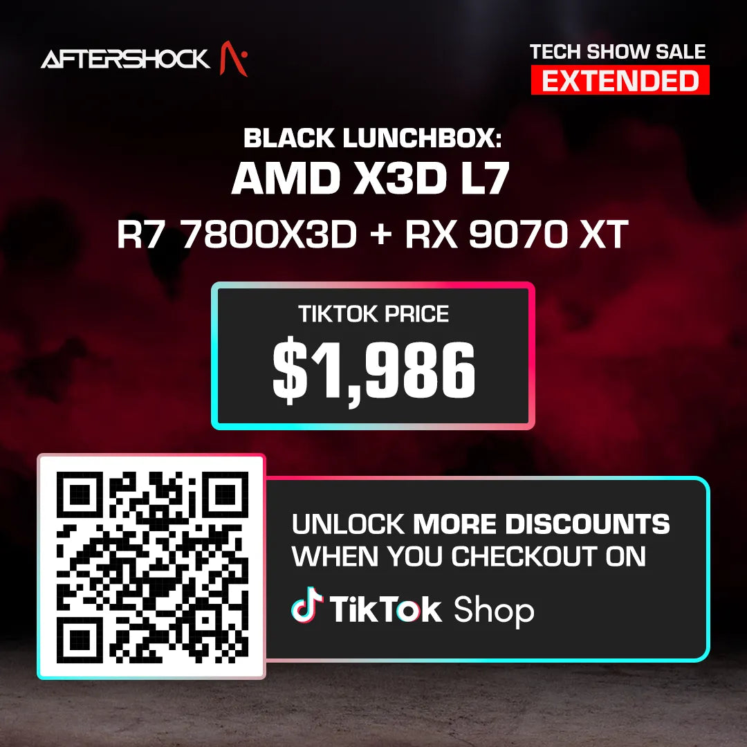 Black Lunchbox : AMD X3D L7 / Ryzen 7 7800X3D + Radeon RX 9070 XT